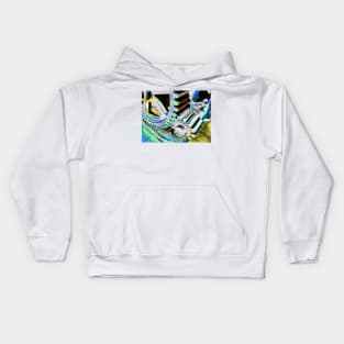 Abstract Gears Kids Hoodie